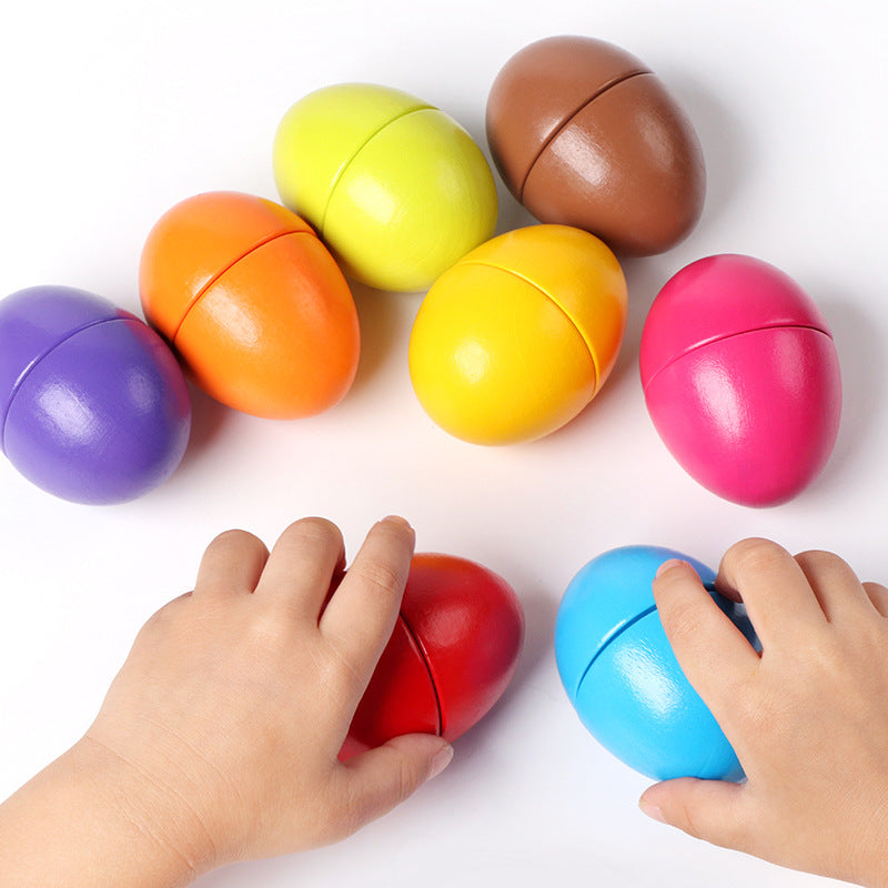 Holz Eier Steckspiel für Kinder