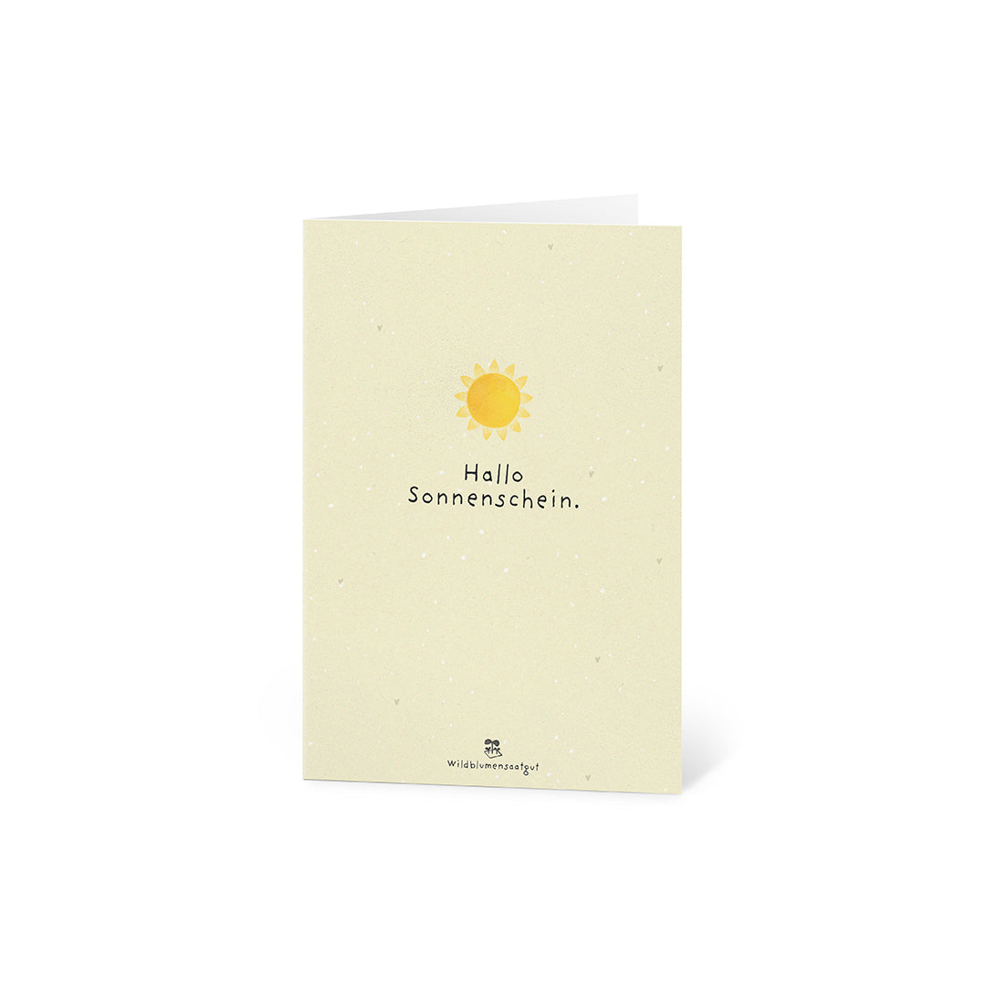 Grußkarte - Hallo Sonnenschein
