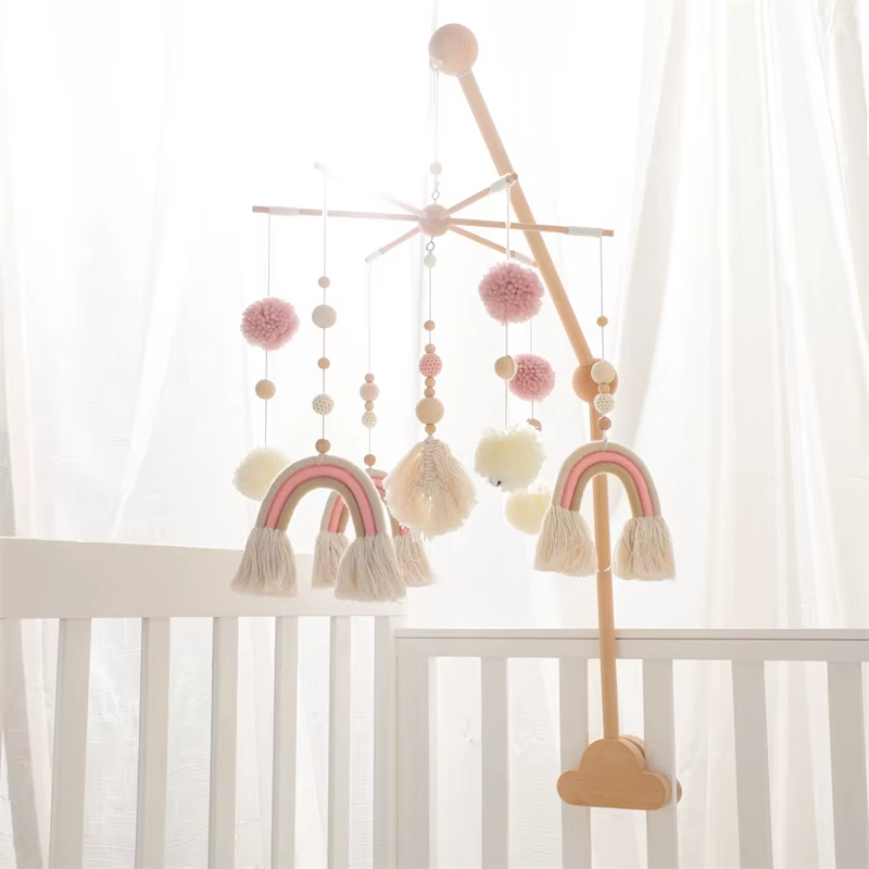 KidzzCamp Holz Mobile Babybett "Sternenhalter"