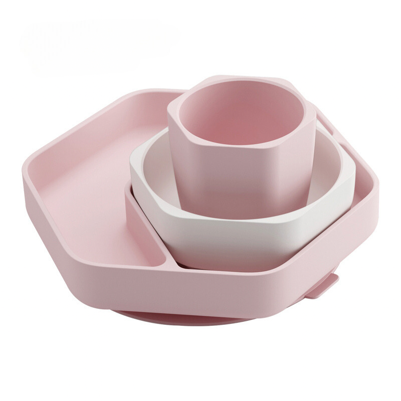 Esslerngeschirr Set (Grau)