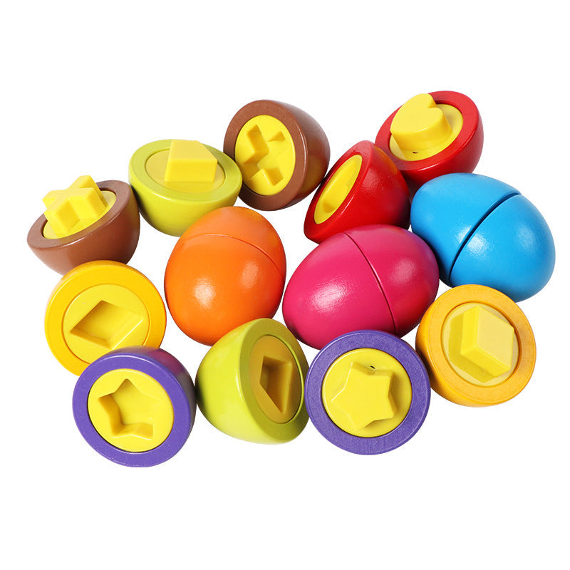 Holz Eier Steckspiel für Kinder