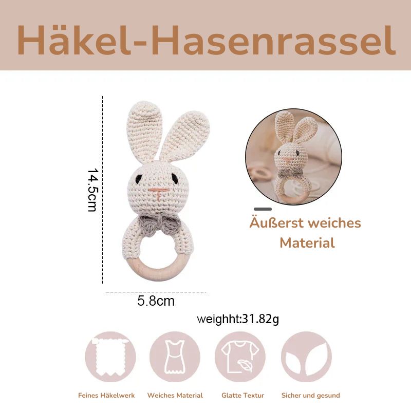 KidzzCamp Häkel-Rassel & Beißring