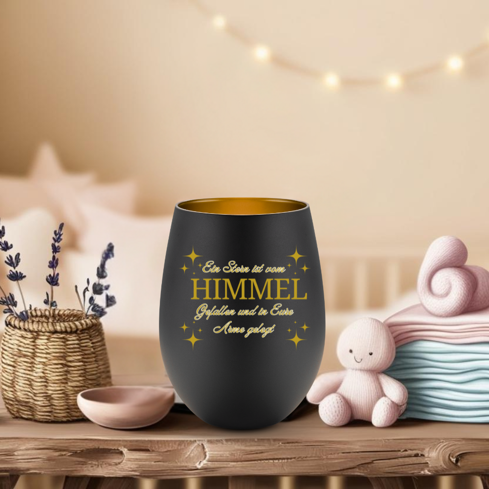 KidzzCamp Windlicht zur Geburt "Stern"