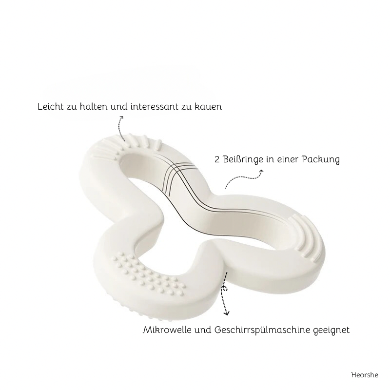 Baby Beißring Beißspielzeug Kleeblatt Teether