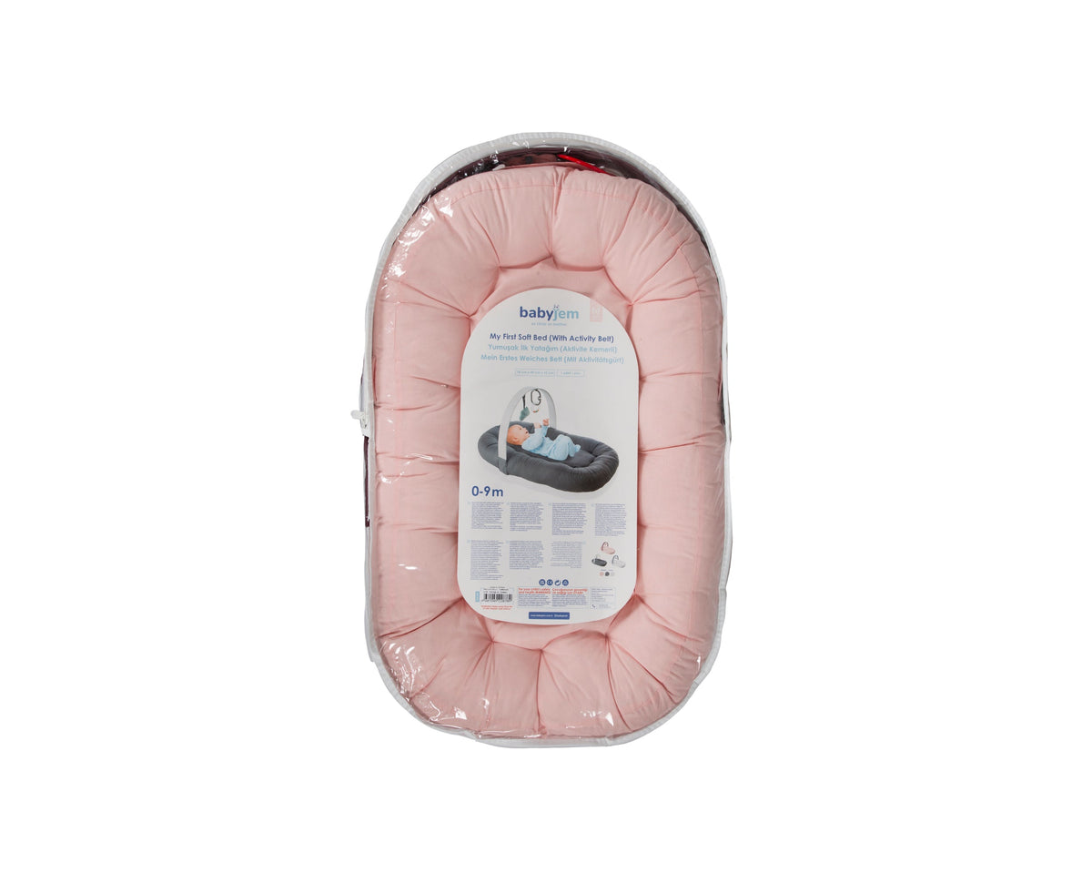 Babyjem Babynest "My First Bed" mit Spielbogen und Rassel