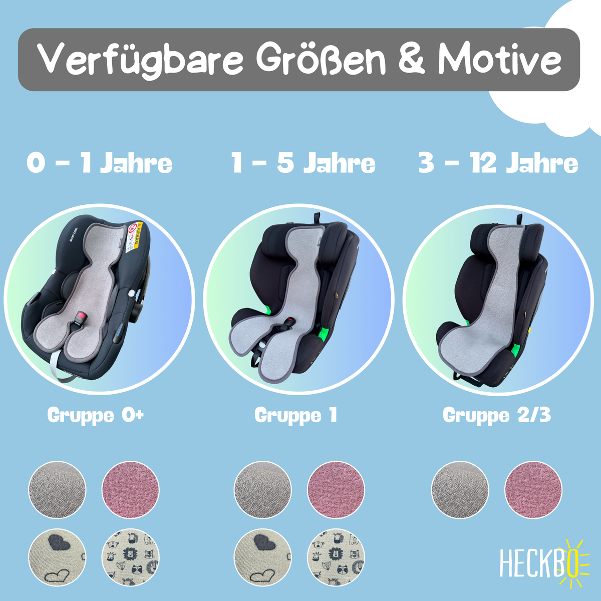 Trageschale Sitzauflage Gruppe 0 Grau