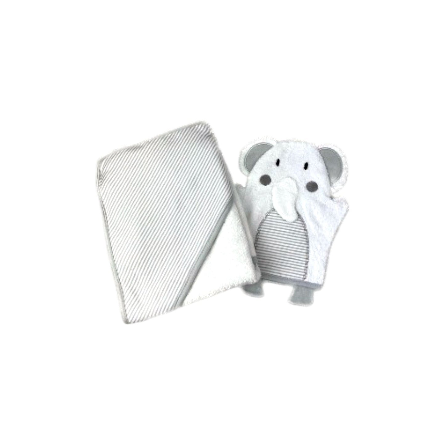 KidzzCamp 2er Pack Baby Badeset Kapuzen Badetuch & Waschhandschuh