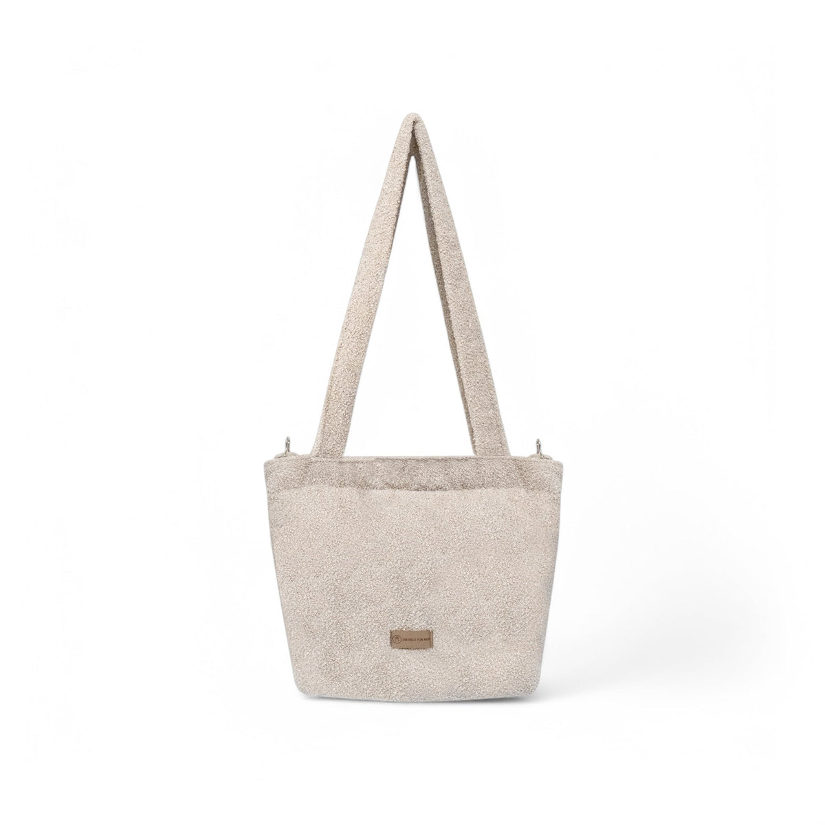Wickeltasche Bouclé Teddystoff für den Kinderwagen - Mom bag