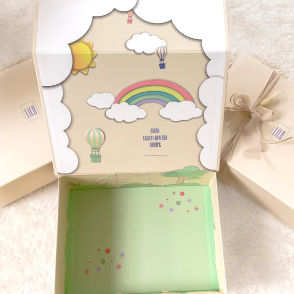 KidzzCamp – Premium Baby-Geschenkbox "It’s a Lama World"