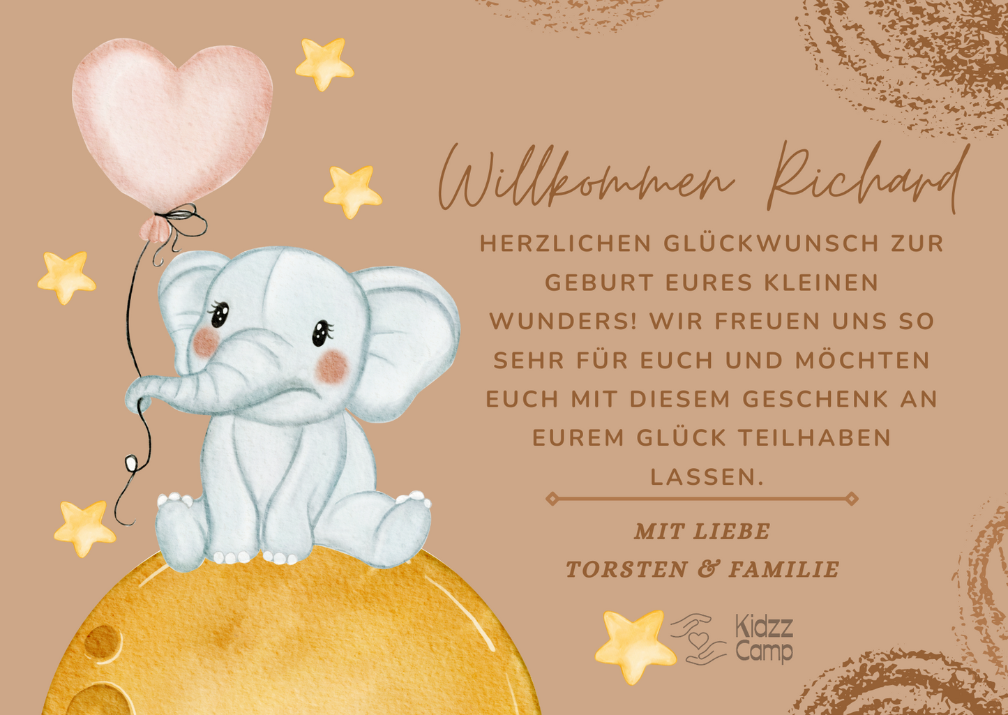 KidzzCamp Baby-Geschenkbox 6-teilig in 10 Varianten mit individueller Grusskarte und schnellem Versand