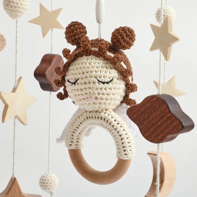 KidzzCamp Holz Mobile Babybett "Engel"