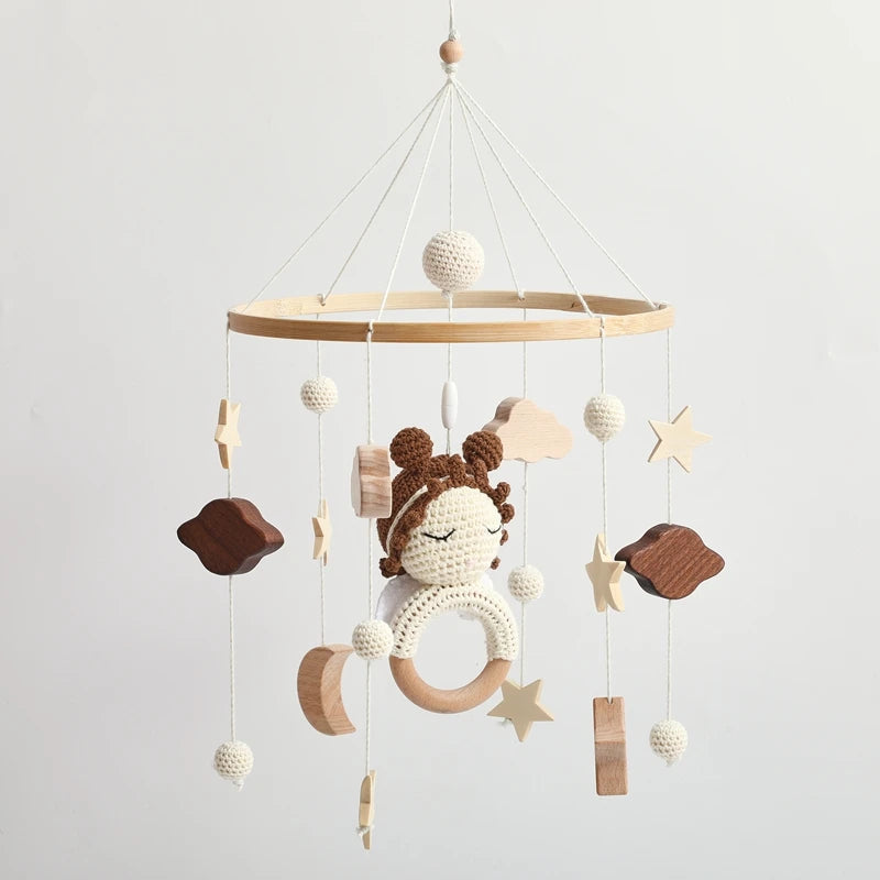 KidzzCamp Holz Mobile Babybett "Engel"