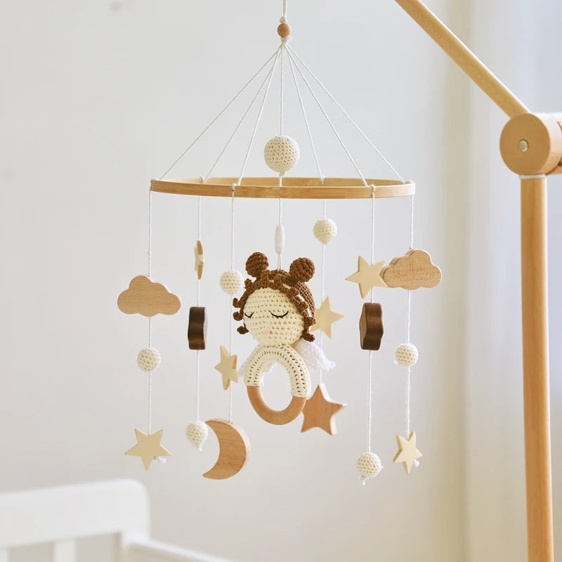 KidzzCamp Holz Mobile Babybett "Engel"