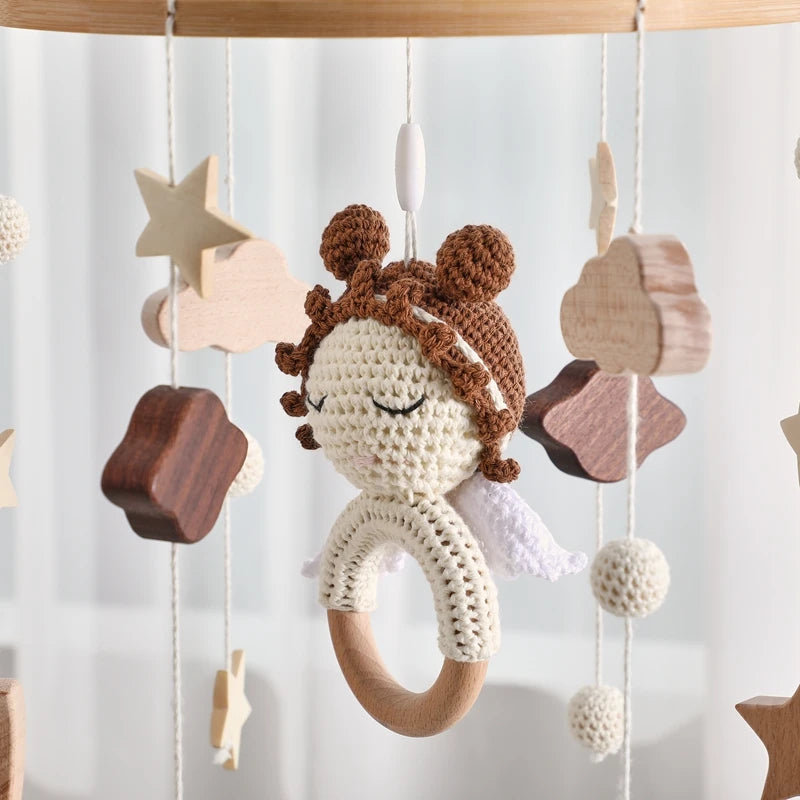 KidzzCamp Holz Mobile Babybett "Engel"