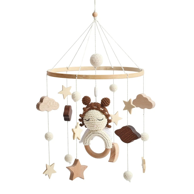 KidzzCamp Holz Mobile Babybett "Engel"