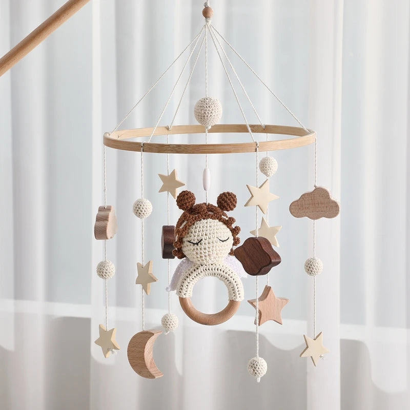 KidzzCamp Holz Mobile Babybett "Engel"