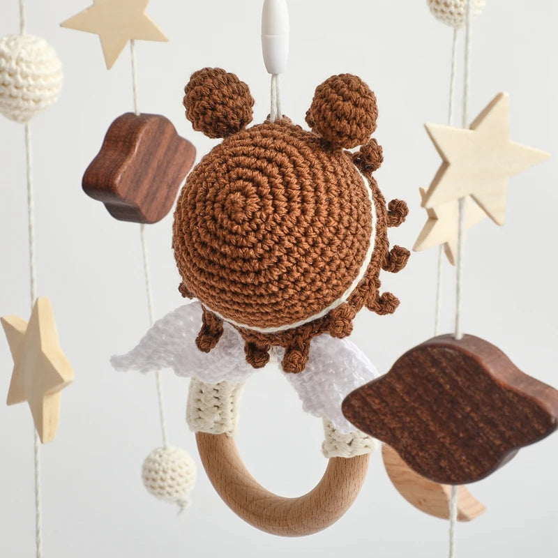 KidzzCamp Holz Mobile Babybett "Engel"