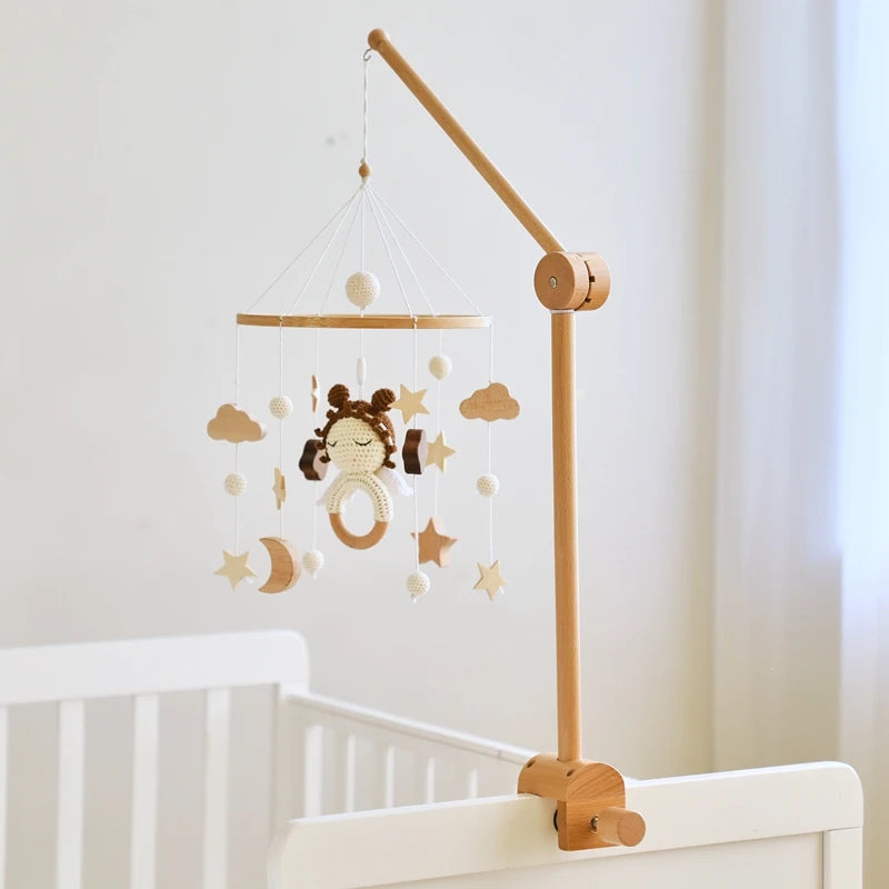 KidzzCamp Holz Mobile Babybett "Engel"