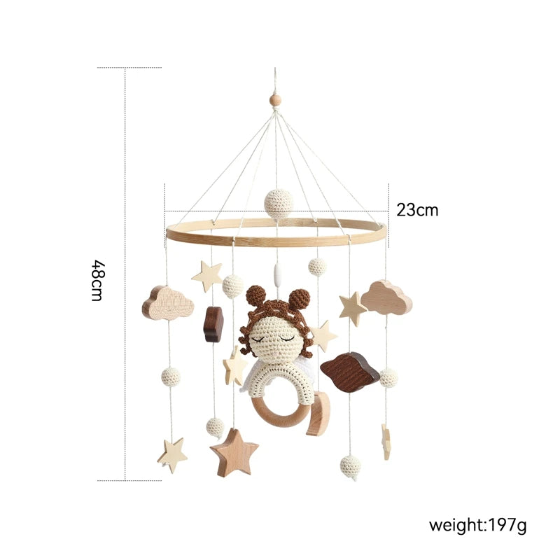 KidzzCamp Holz Mobile Babybett "Engel"