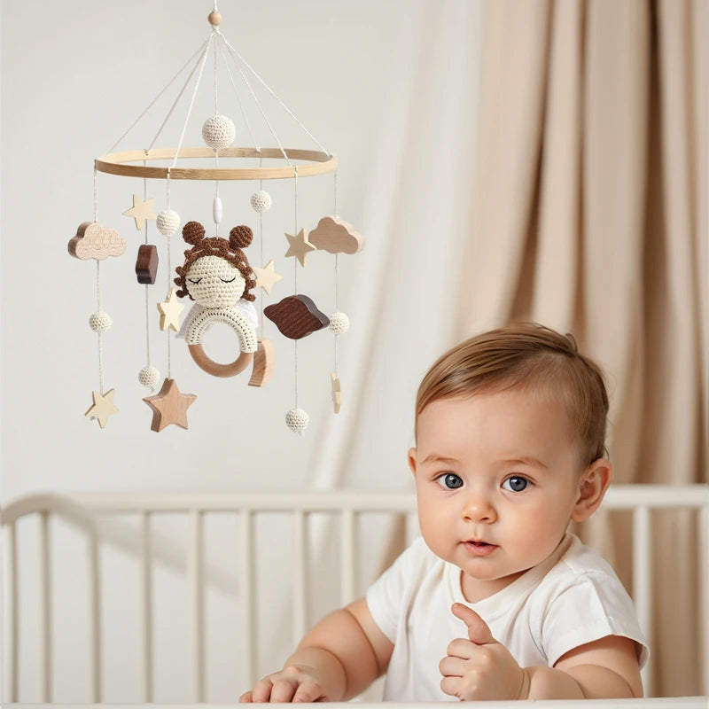 KidzzCamp Holz Mobile Babybett "Engel"