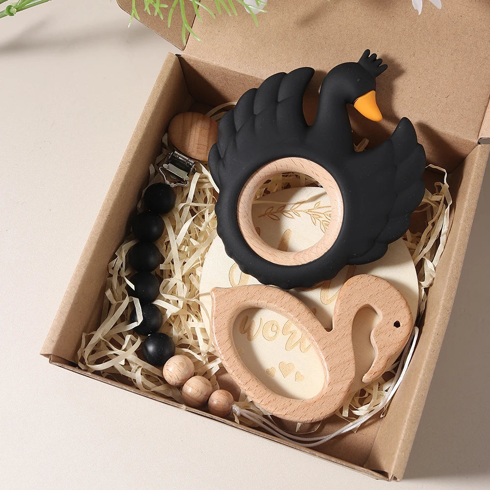 KidzzCamp Baby-Geschenkbox Schwan in 4 Varianten