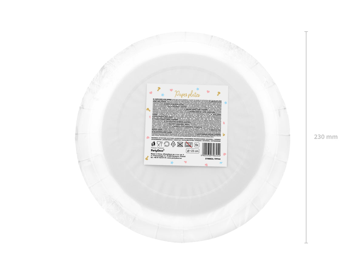 Pappteller "Boy or Girl" | Ø23cm/6Stk.