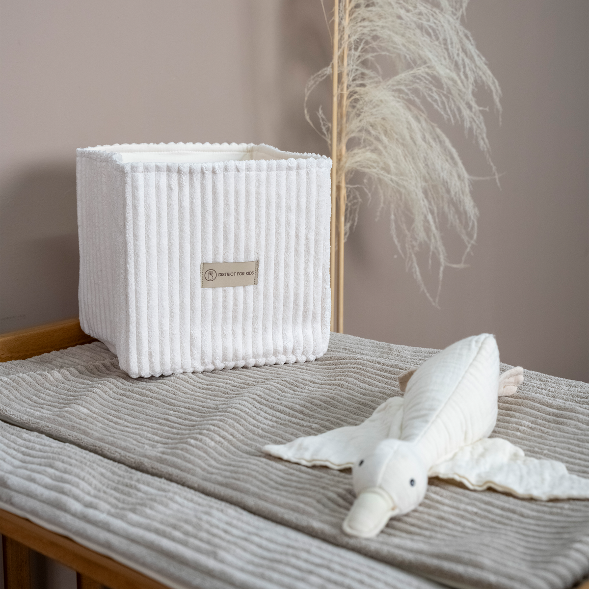 Wickeltisch-Korb Cord – praktisches Utensilo für Wickeltisch & Babyzimmer