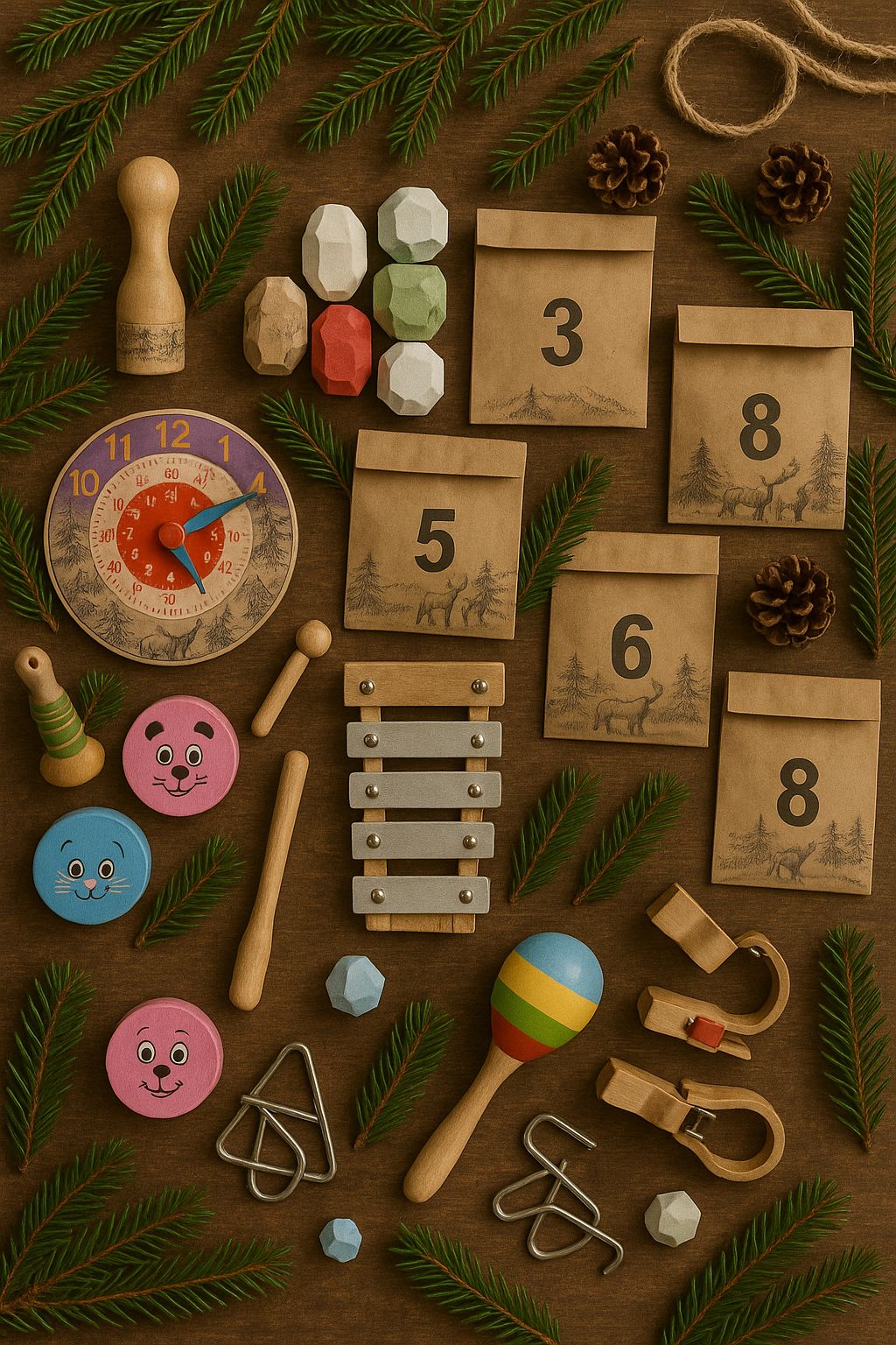 Kinder Lernfreude im Advent – Adventskalender mit Spielwert 🌲