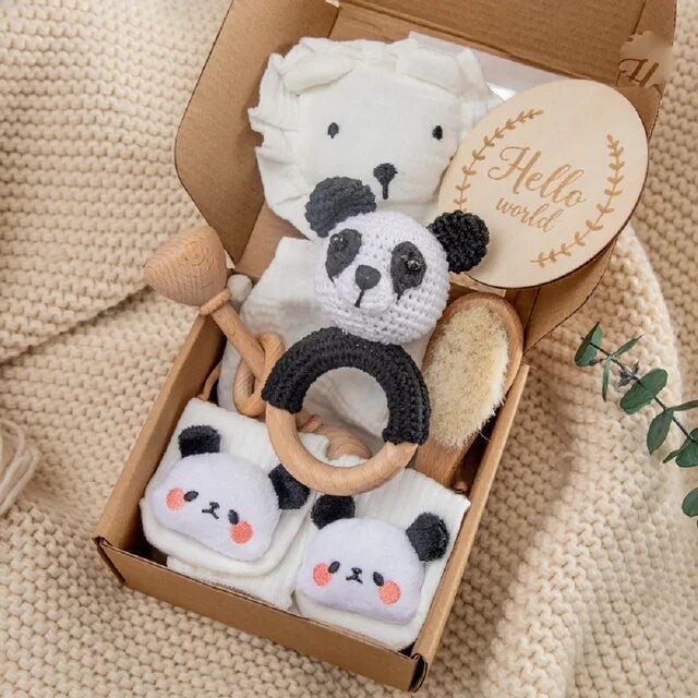 KidzzCamp Panda (weiss) KidzzCamp Baby-Geschenkbox 6-teilig