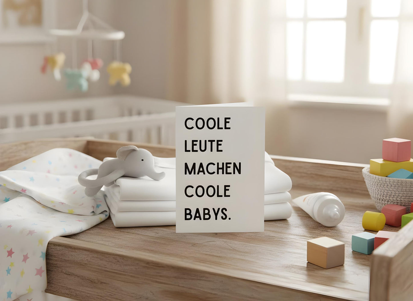 Grußkarte "Coole Leute machen coole Babys"