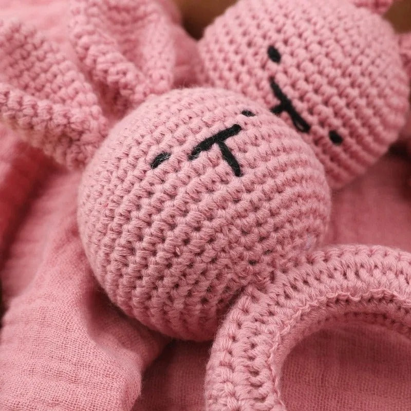 KidzzCamp Baby-Geschenkbox 5-teilig personalisierbar Musselin Hase