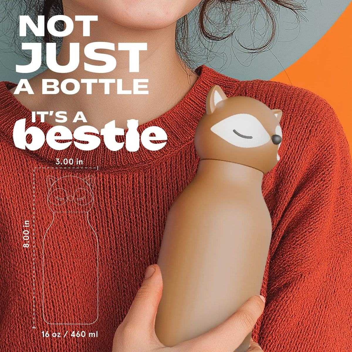 ASOBU Bestie Fuchs Trinkflasche 460ml – Kita & Schulanfang 2026