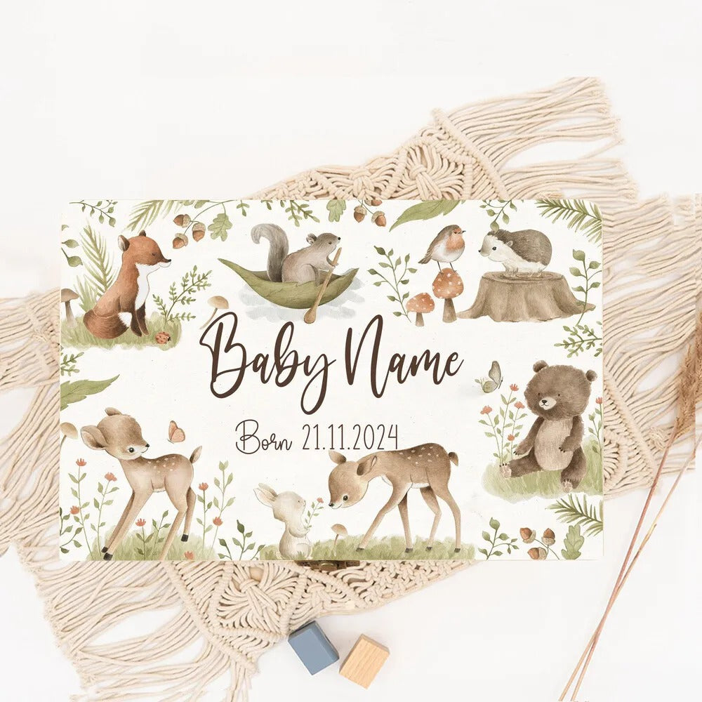 KidzzCamp Personalisierte Erinnerungsbox für Babys