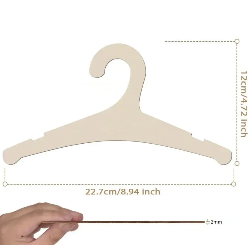 KidzzCamp 10er-Set Personalisierte Baby-Kleiderbügel