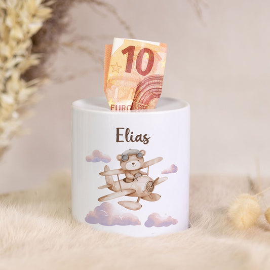 Spardose aus Keramik - Bärchen