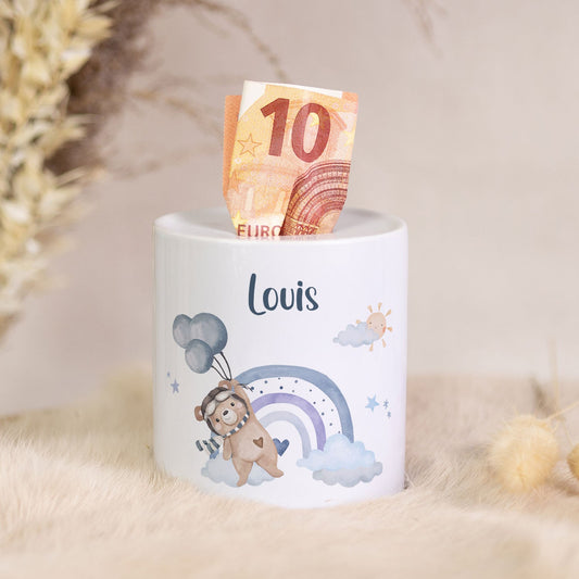 Spardose aus Keramik - Ballon