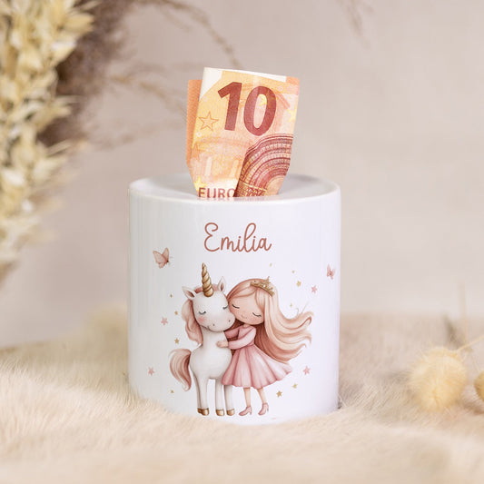 Spardose aus Keramik - Prinzessin