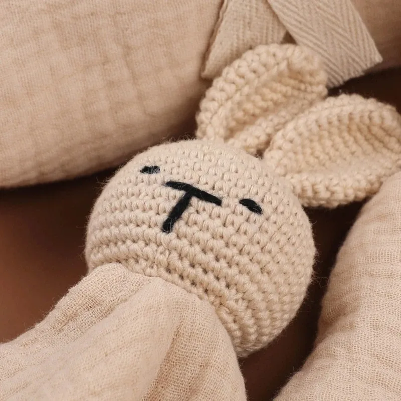 KidzzCamp Baby-Geschenkbox 7-teilig personalisierbar Musselin Hase