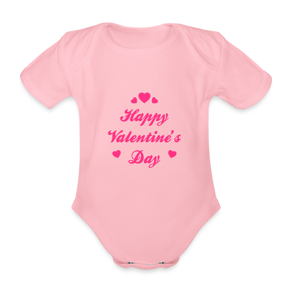 KidzzCamp Baby Bio-Kurzarm-Body - Hellrosa
