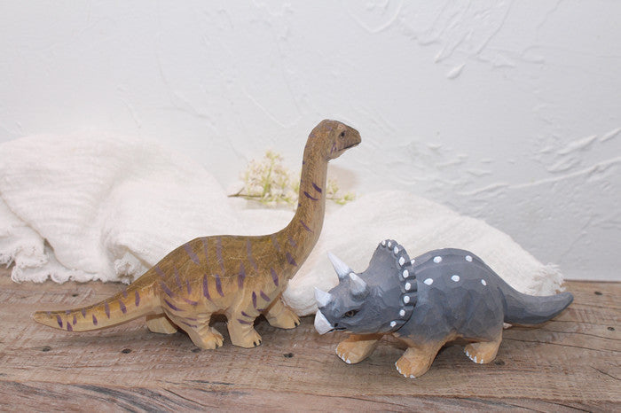 Dinosaurier Figuren aus Holz