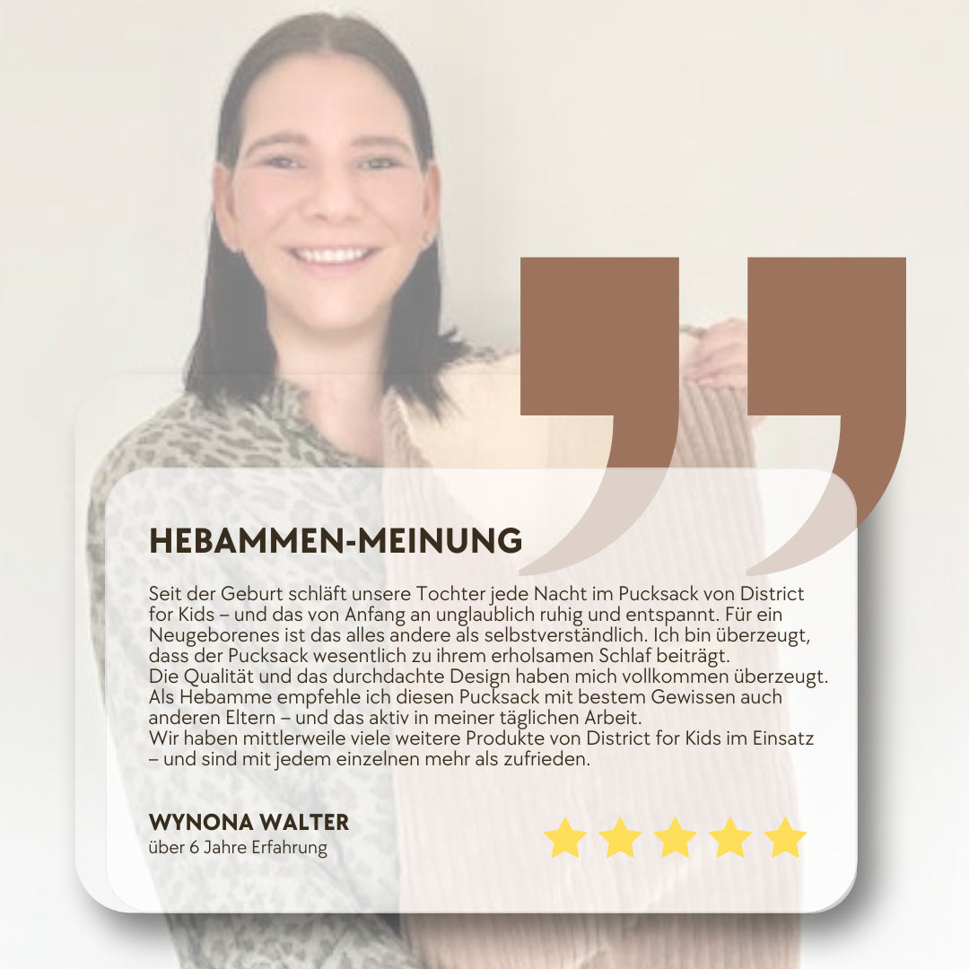 Pucksack Baumwolle kariert mitwachsend - Ganzjahresschlafsack & Einschlafhilfe