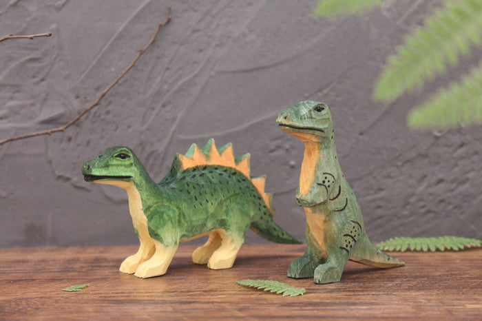 Dinosaurier Figuren aus Holz
