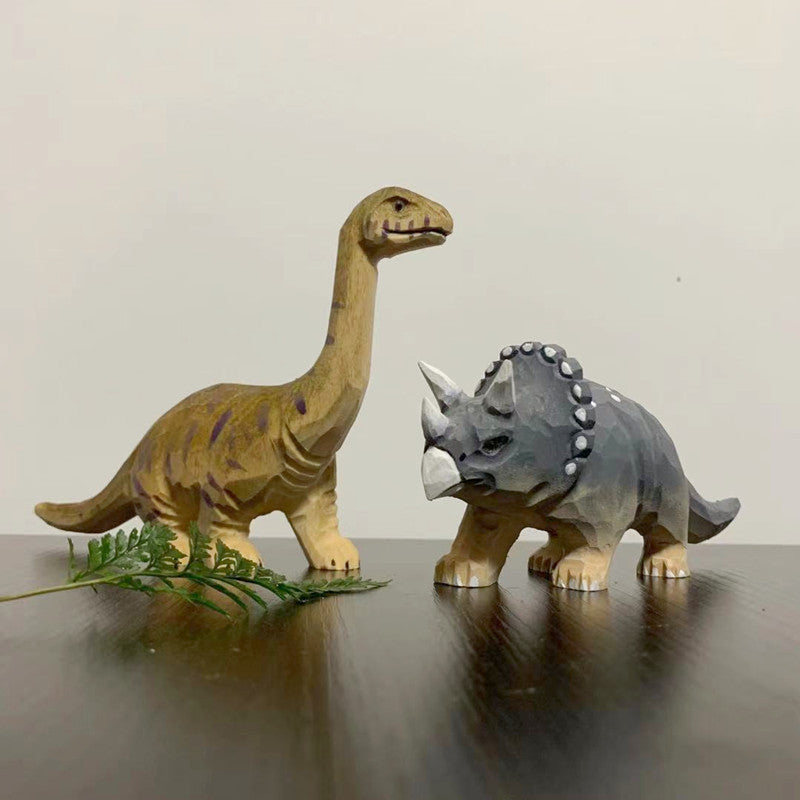 Dinosaurier Figuren aus Holz