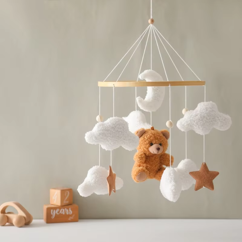 KidzzCamp Holz Mobile Babybett "Traumring"