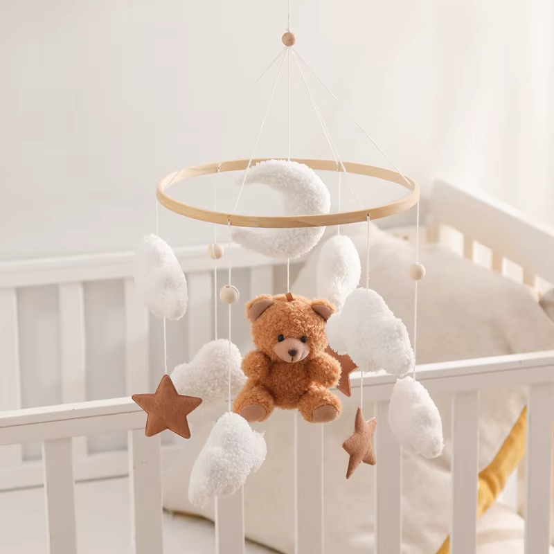 KidzzCamp Holz Mobile Babybett "Traumring"