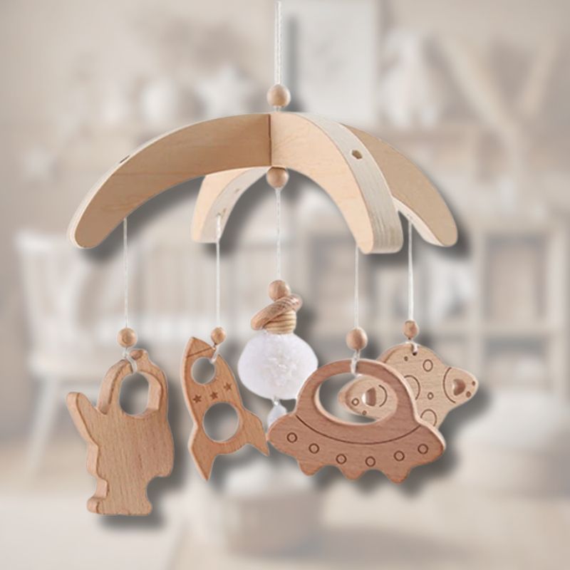 KidzzCamp Holz Mobile "MiniTraum" Wickeltisch Stubenwagen