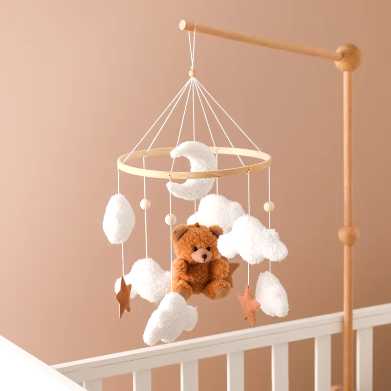 KidzzCamp Holz Mobile Babybett "Traumring"
