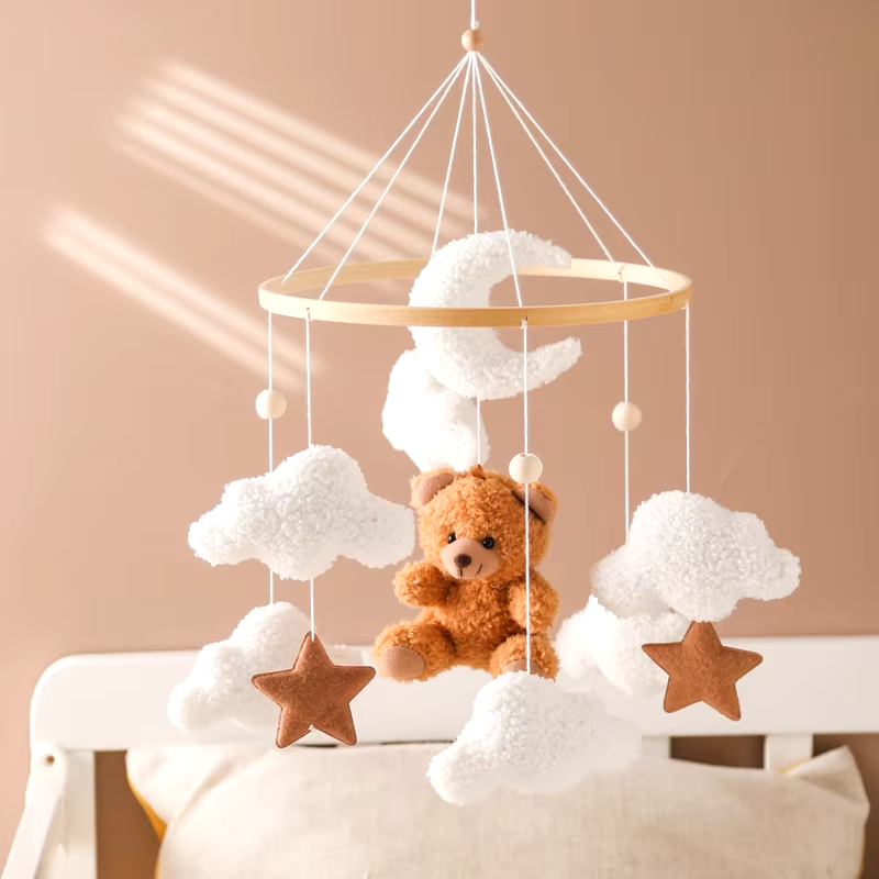 KidzzCamp Holz Mobile Babybett "Traumring"
