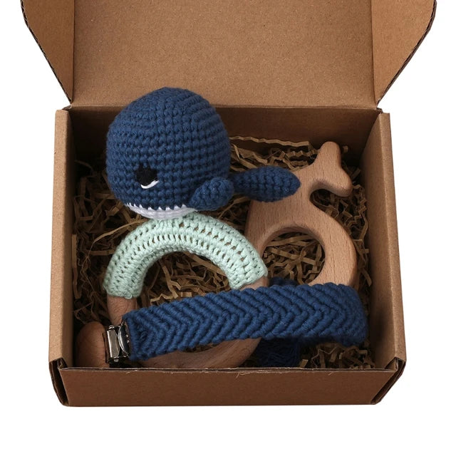 KidzzCamp Baby-Geschenkbox 2-teilig gehäkelt