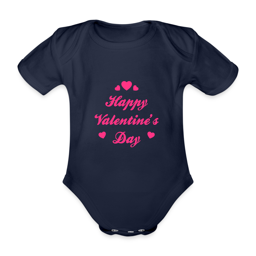 KidzzCamp Baby Bio-Kurzarm-Body - Dunkelnavy